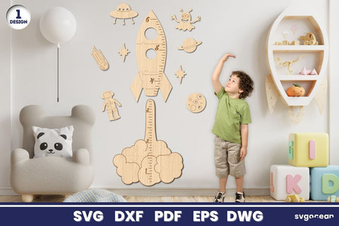 Rocket Growth Chart Laser Cut SVG SvgOcean 