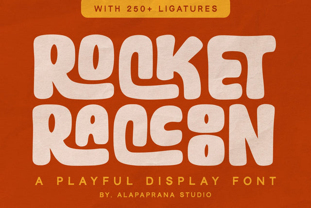 Rocket Raccoon - Display Sans Font Alpaprana Studio 