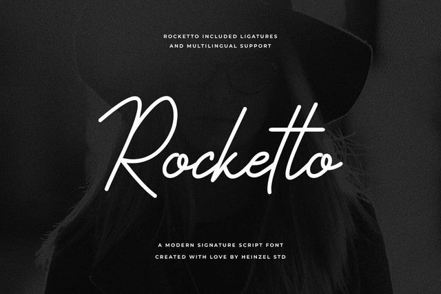 Rocketto Signature Font Font Heinzel Studio 
