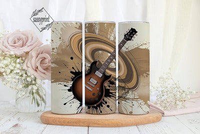 Rockin' Guitar 20oz Tumbler Wrap Sublimation sassyprint 