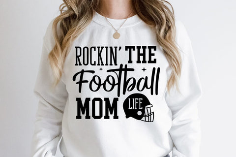 Rockin The Football Mom Life SVG Design SVG Designangry 