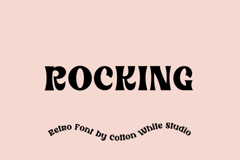 Rocking Font Cotton White Studio 