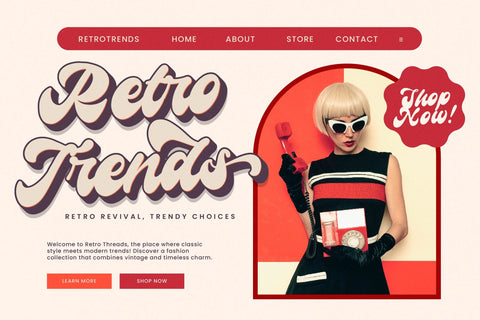 Rockstta Vintage - Retro Script Font Font Letterena Studios 