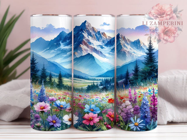 Rocky Mountains Tumbler, Mountain Decor, Outdoor Drinkware, Sublimation PNG, 20oz Tumbler, Nature Lover Gift, Adventure Decor, Hiking Gift Sublimation Li Zamperini 