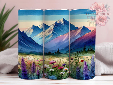 Rocky Mountains Tumbler, Mountain Decor, Outdoor Drinkware, Sublimation PNG, 20oz Tumbler, Nature Lover Gift, Adventure Decor, Hiking Gift Sublimation Li Zamperini 