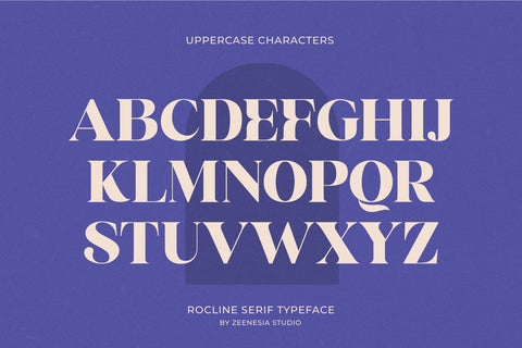 Rocline Serif Font Zeenesia Std 