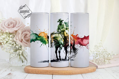 Rodeo Cowboy Tumbler Wrap Sublimation sassyprint 