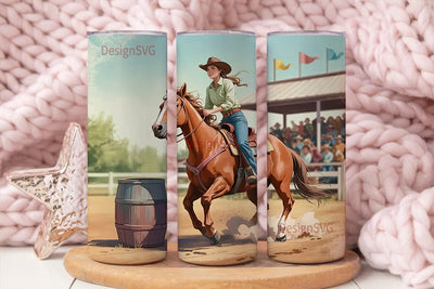 Rodeo Cowgirl 20oz Tumbler Wrap Sublimation DesignSVG 