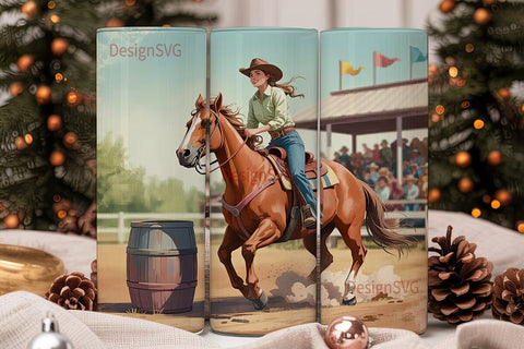 Rodeo Cowgirl 20oz Tumbler Wrap Sublimation DesignSVG 