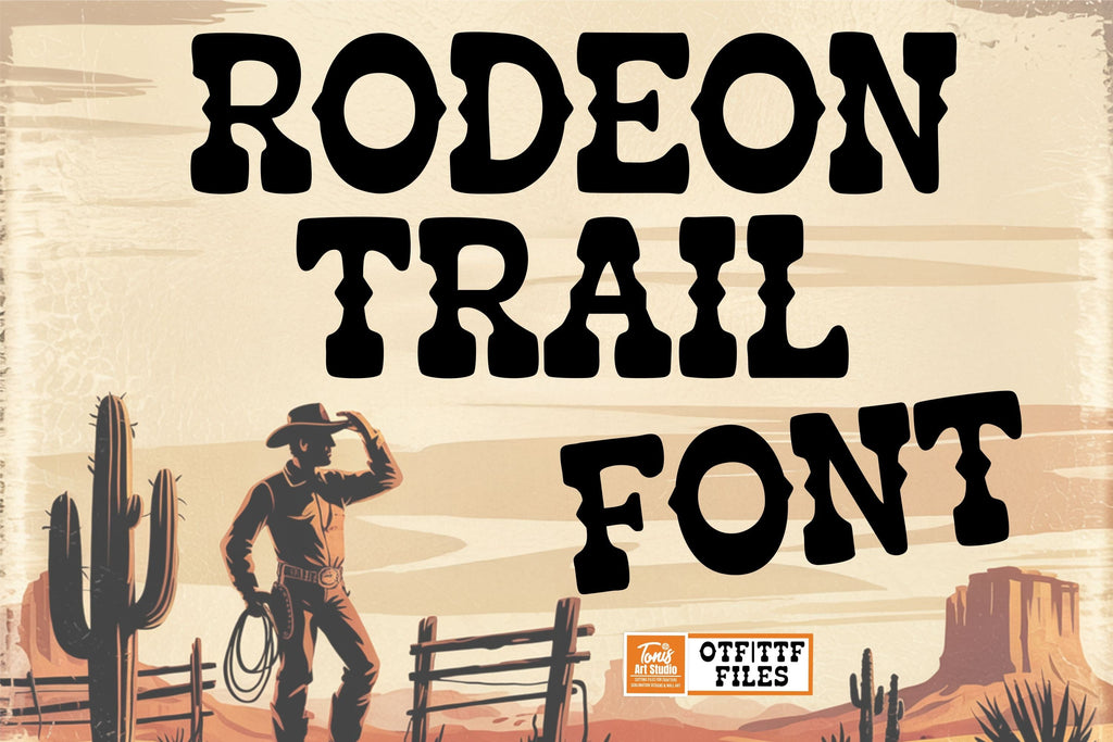 Rodeo Font Bundle | Western Display Serif Font Duo Pack - So Fontsy