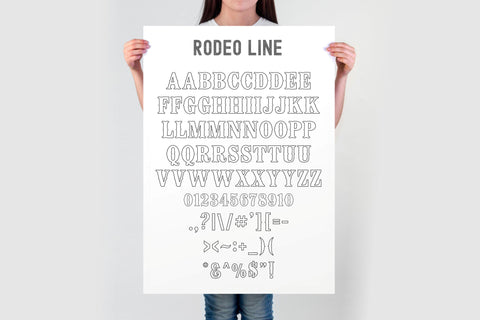 Rodeo Font SVG Bundle | Cowboy Alphabet | Western Font OTF | Rodeo Outline Letters | Country Font TTF | Cricut & Silhouette Cut Files Font TonisArtStudio 