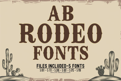 Rodeo Font SVG Bundle | Cowboy Alphabet | Western Font OTF | Rodeo Out ...