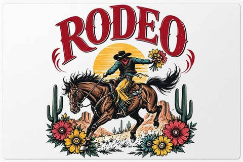 Rodeo PNG | Vintage Cowboy Bucking Horse Western Digital Download SVG BillahCrafts 