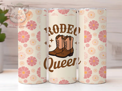 Rodeo Queen Sunset 20oz Tumbler, Sunset Bloom, Western Style, 20oz Sublimation, PNG Design, Cowgirl Mug, Country Gift Sublimation Lara' s Designs 