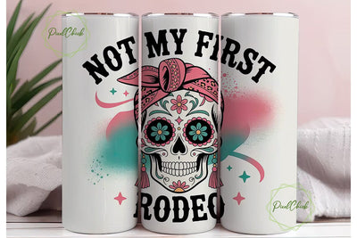 Rodeo Sugar Skull 20oz Tumbler Wrap Sublimation PixelChick 