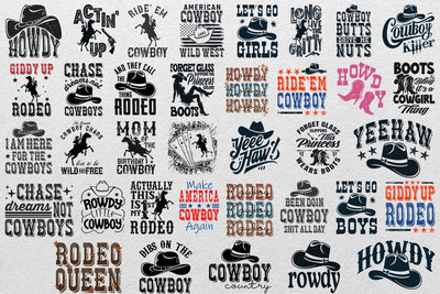 Rodeo SVG Bundle,Cowboy Svg Bundle,Horse Rider SVG,Western Bundle Svg,Farm Cowboy Svg,Cowboy Scene PNG,Western Cricut Files SVG DesignDestine 