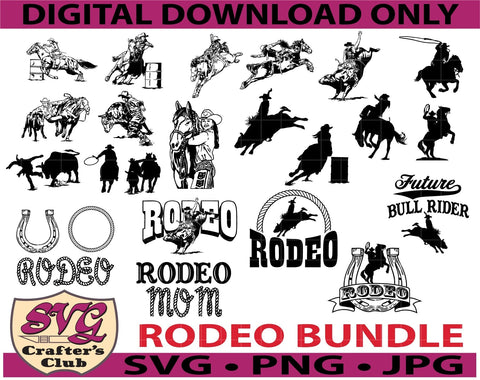 Rodeo SVG Designs Bundle for Cricuts and Silhouettes SVG SVG Crafter's Club 
