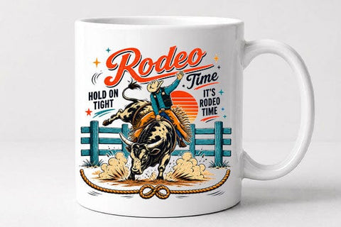 Rodeo Time Bull Riding PNG | Rodeo Sublimation PNG SVG BillahCrafts 