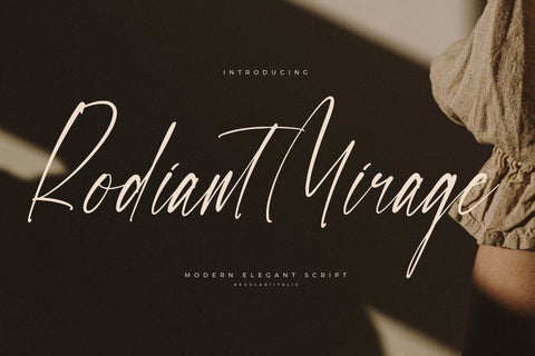 Rodiant Mirage - Modern Elegant Script Font Letterena Studios 