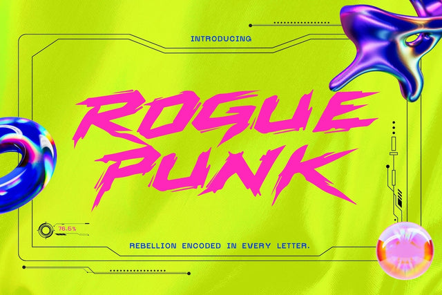 Roguepunk – Cyberpunk Graffiti Font Font Mozzatype 