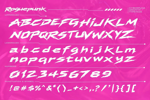 Roguepunk – Cyberpunk Graffiti Font Font Mozzatype 