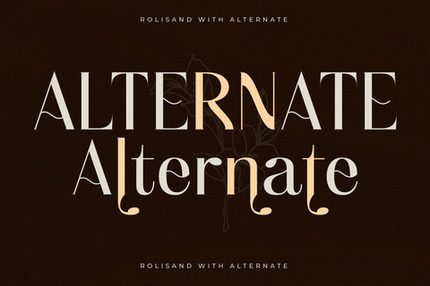 Rolisand Typeface Font Storytype Studio 