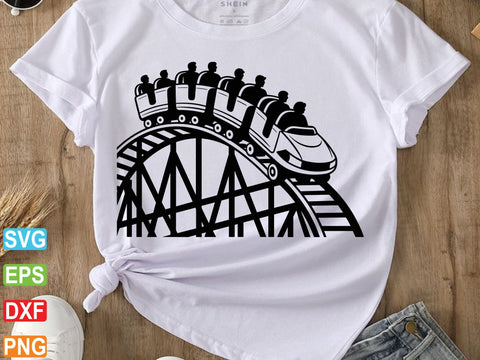 Roller Coaster Svg, Roller Coaster Silhouette, Roller Coaster Dxf SVG Creativeart88 