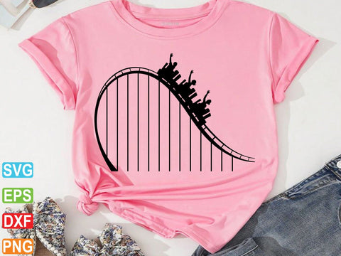 Roller Coaster Svg, Roller Coaster Silhouette, Roller Coaster Dxf SVG Creativeart88 