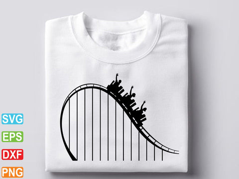 Roller Coaster Svg, Roller Coaster Silhouette, Roller Coaster Dxf SVG Creativeart88 
