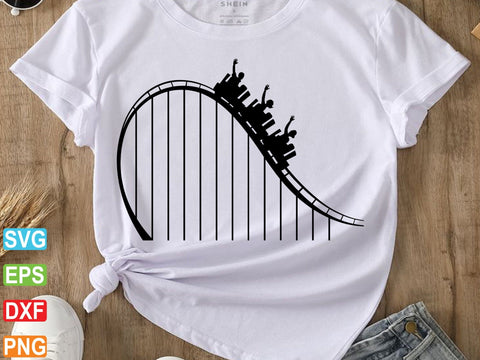Roller Coaster Svg, Roller Coaster Silhouette, Roller Coaster Dxf SVG Creativeart88 
