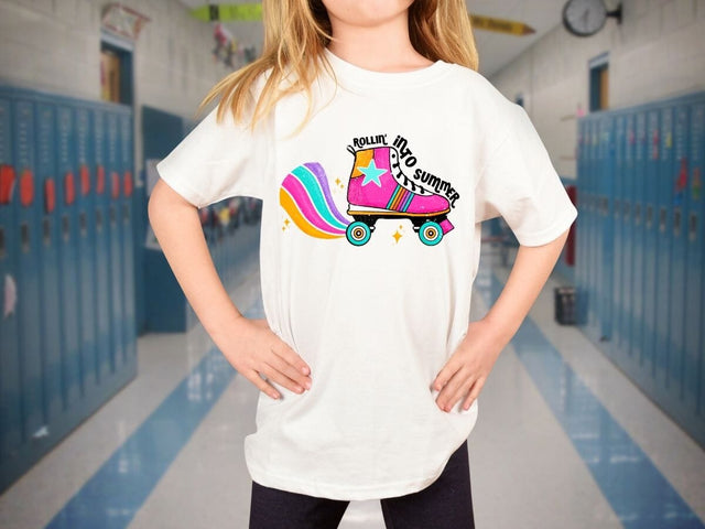 Rollin' Into Summer Roller Skate Girl SVG PNG EPS DXF SVG So Fontsy VIP Design Shop 