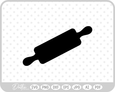 Rolling Pin Baking Cooking Utensil SVG DottieDigitals 