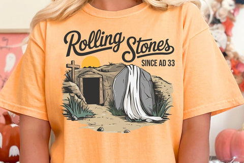 Rolling Stones Since AD 33 PNG, Trendy Easter, He Is Risen, Christian Easter, Jesus Shirt SVG DesignDestine 