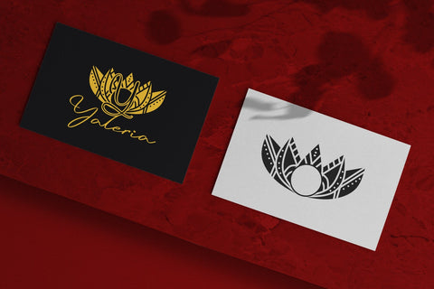 Romance Lotus Mandala Monogram Font Dm Letter Studio 