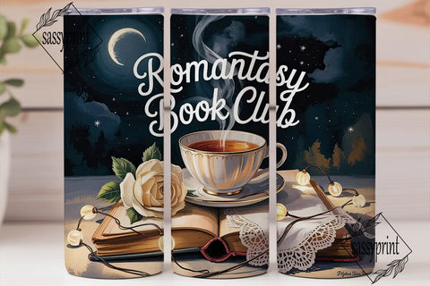 Romantasy Book Club 20oz Tumbler Wrap Sublimation sassyprint 