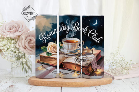 Romantasy Book Club 20oz Tumbler Wrap Sublimation sassyprint 
