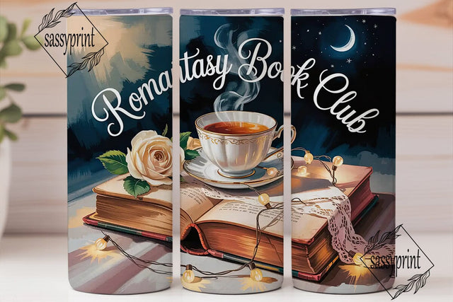 Romantasy Book Club 20oz Tumbler Wrap Sublimation sassyprint 