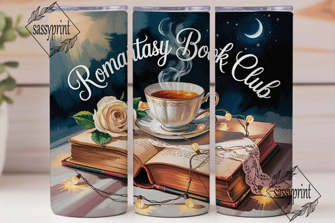 Romantasy Book Club 20oz Tumbler Wrap Sublimation sassyprint 