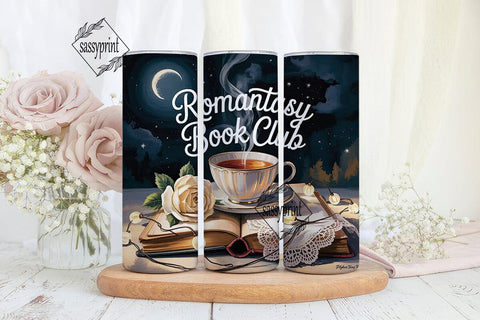 Romantasy Book Club 20oz Tumbler Wrap Sublimation sassyprint 