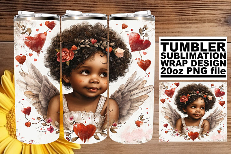 Romantic 20oz Tumbler Sublimation Delights Sublimation afrosvg 