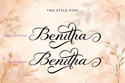Romantic Amitha Font Prasetya Letter 