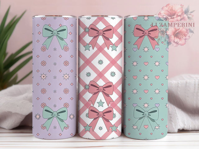 Romantic Boho Coquette Tumbler, Boho Floral, Romantic Theme, Sublimation Art, 20oz Tumbler, Cute Wrap, Elegant Design Sublimation Li Zamperini 