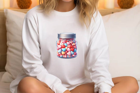 Romantic Candy Jars Clipart Sublimation Rupkotha 