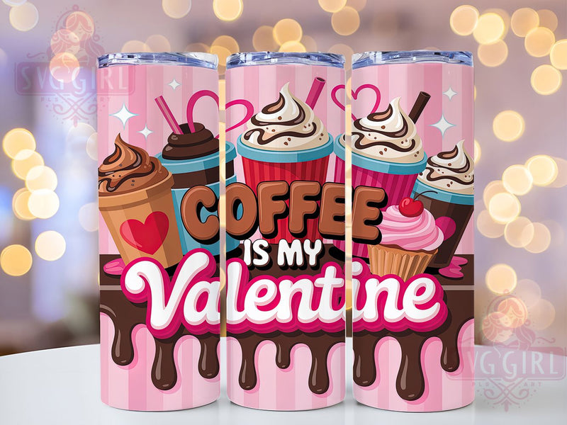 Romantic Coffee Valentine Tumbler, Love Coffee Wrap, Romantic Coffee Cup, Valentine Sublimation Design, Coffee Gift Tumbler, Heart Coffee Wrap, Cute Coffee Cup Sublimation SvggirlplusArt 