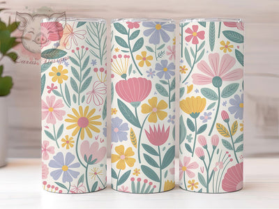 Romantic Coquette Floral Tumbler, Cute Flower Tumbler, Girly Floral Wrap, Romantic Coquette Wrap, Elegant Flower Wrap, Sublimation Design, Trendy Gift Idea Sublimation Lara' s Designs 