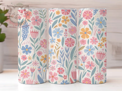Romantic Coquette Floral Tumbler, Cute Flower Tumbler, Girly Floral Wrap, Romantic Coquette Wrap, Elegant Flower Wrap, Sublimation Design, Trendy Gift Idea Sublimation Lara' s Designs 