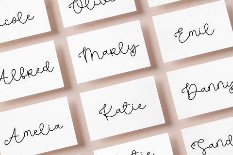 Romantic Cottage Font Cotton White Studio 