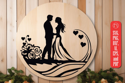 Romantic Couple Laser Cut SVG design SVG MD JOYNAL ABDIN 