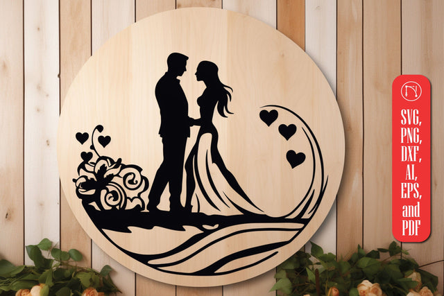 Romantic Couple Laser Cut SVG design SVG MD JOYNAL ABDIN 