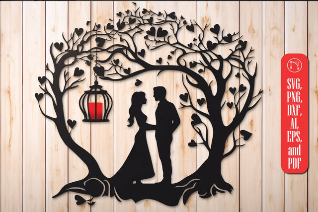 Romantic Couple Laser Cut SVG design SVG MD JOYNAL ABDIN 